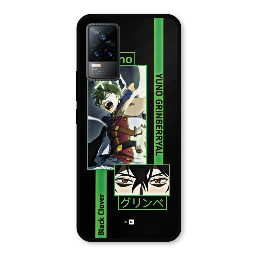Yuno Black Clover Metal Back Case for Vivo Y73