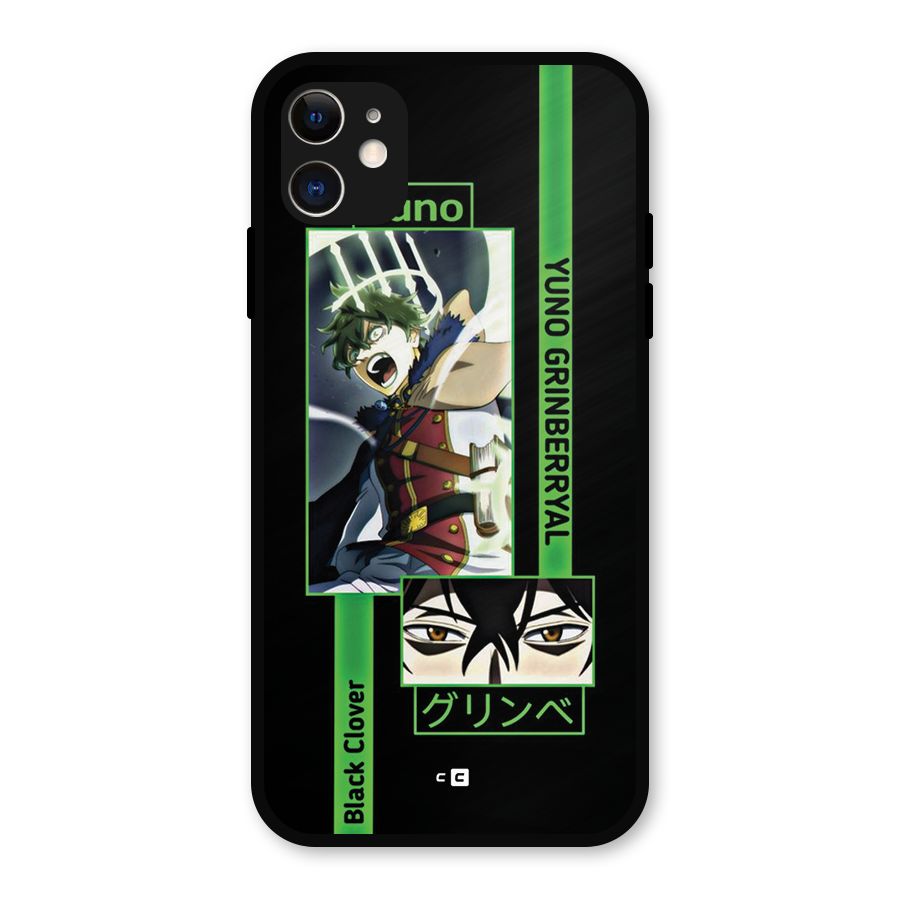Yuno Black Clover Metal Back Case for iPhone 11
