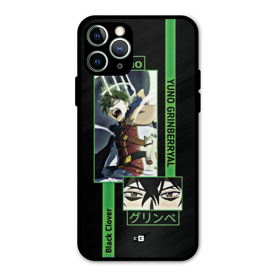 Yuno Black Clover Metal Back Case for iPhone 11 Pro Max