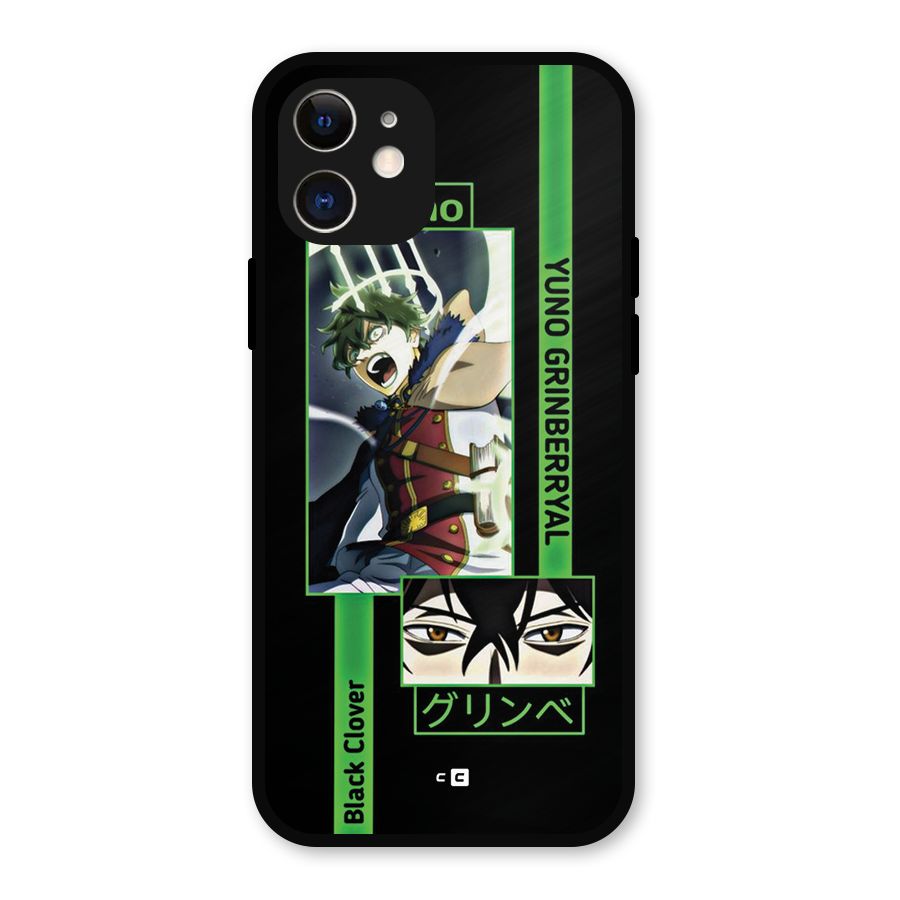 Yuno Black Clover Metal Back Case for iPhone 12