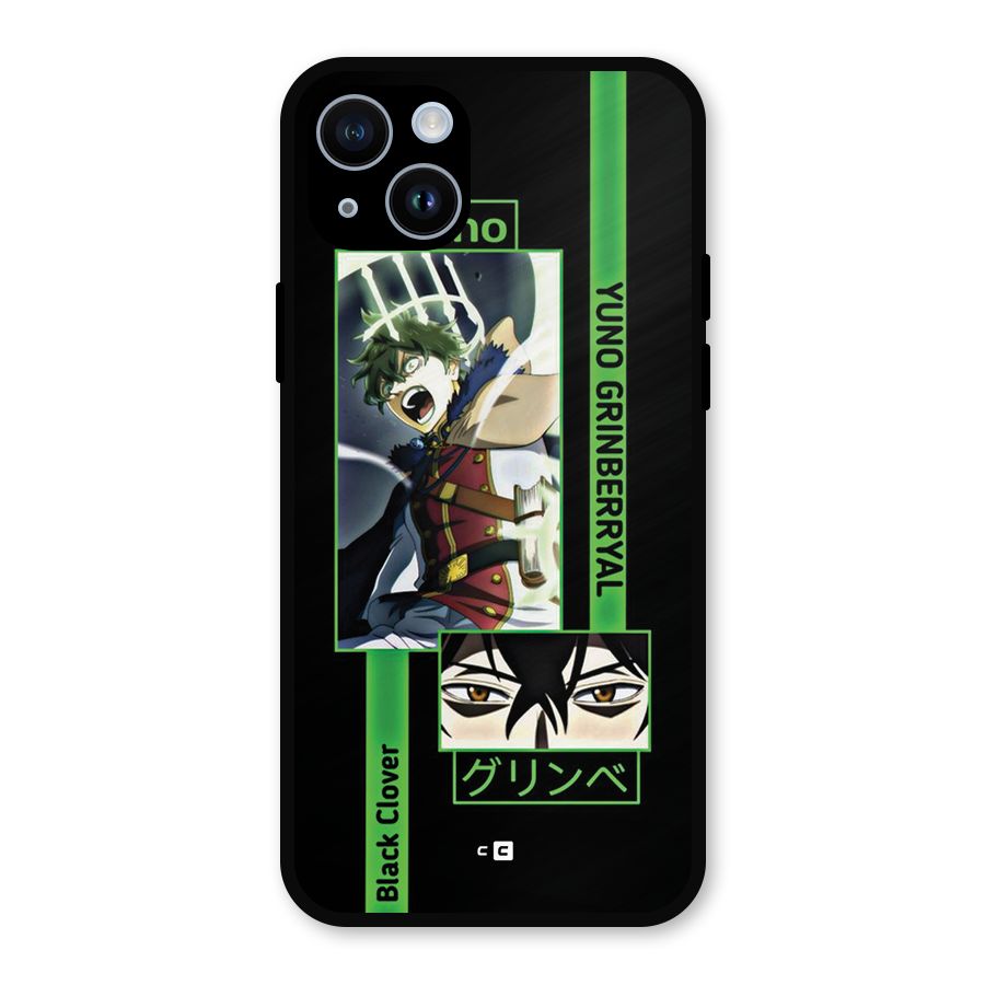 Yuno Black Clover Metal Back Case for iPhone 14