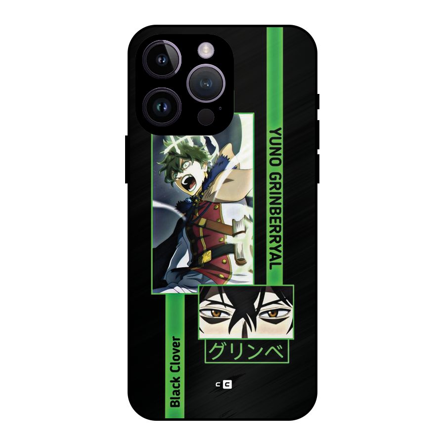 Yuno Black Clover Metal Back Case for iPhone 14 Pro Max