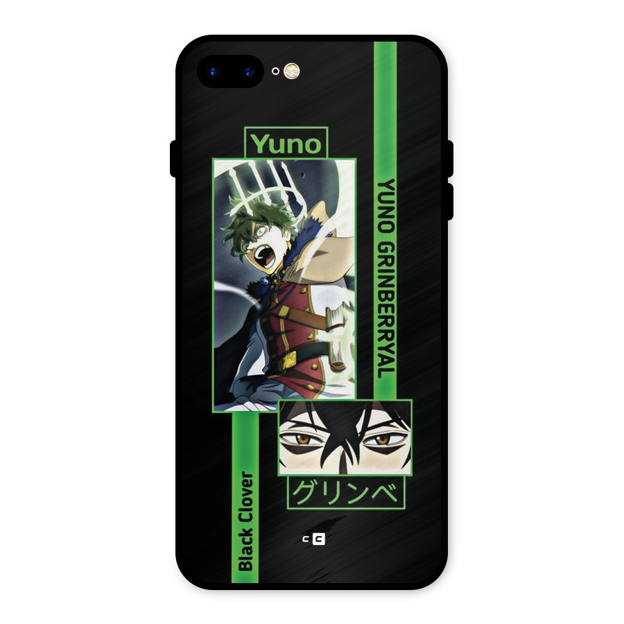 Yuno Black Clover Metal Back Case for iPhone 8 Plus