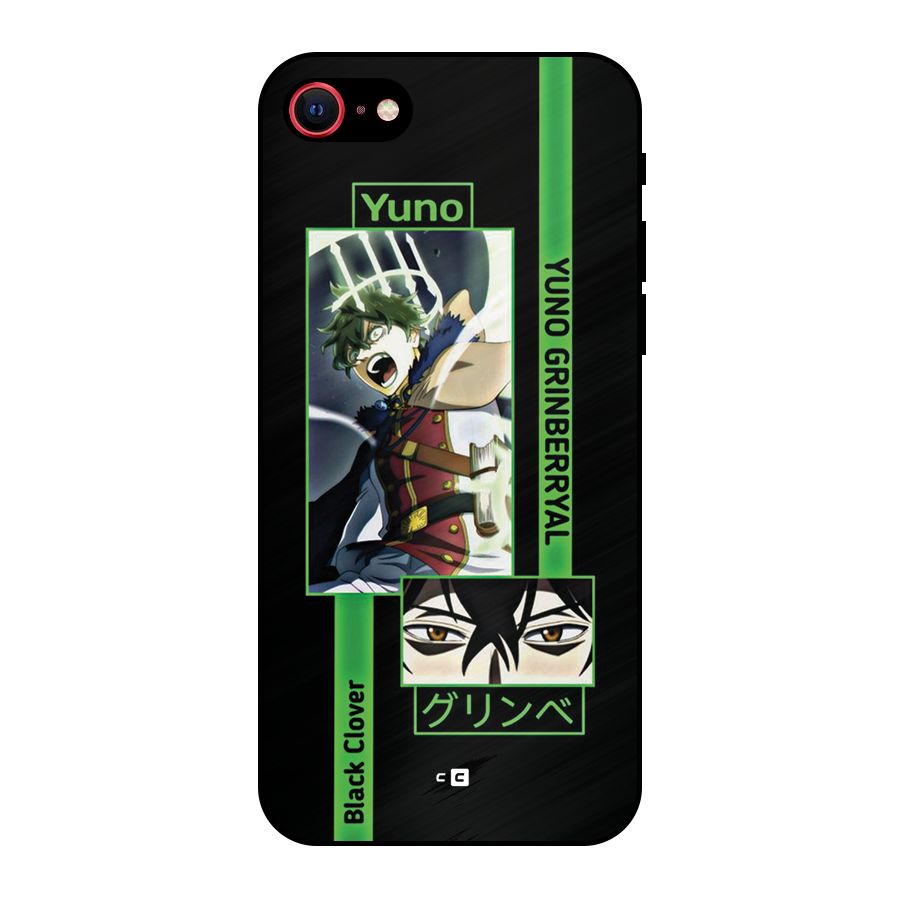 Yuno Black Clover Metal Back Case for iPhone SE 2022