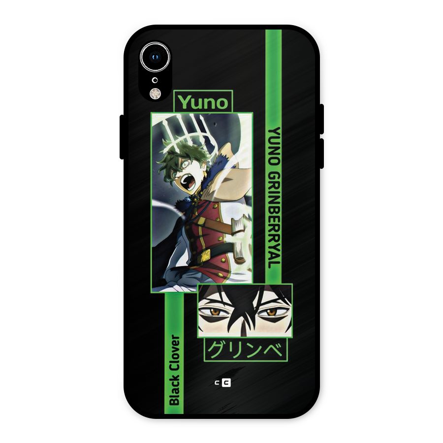 Yuno Black Clover Metal Back Case for iPhone XR