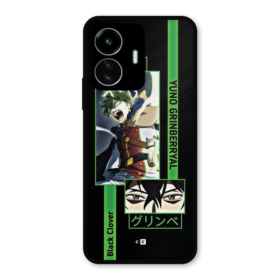 Yuno Black Clover Metal Back Case for vivo iQOO Z6 Lite 5G