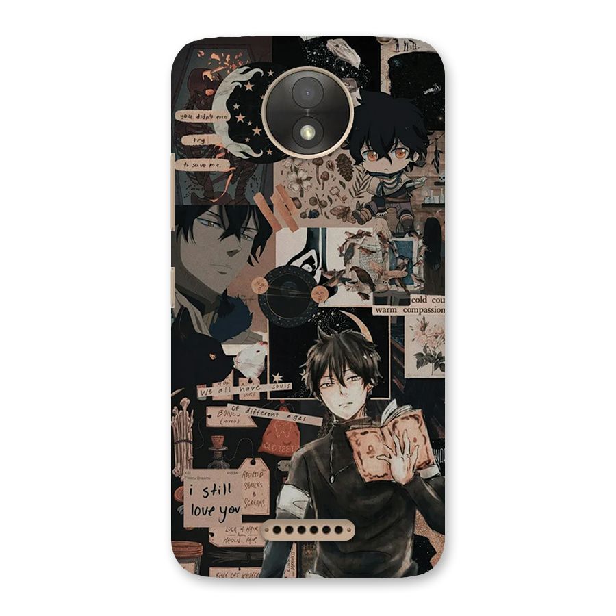 Yuno Collage Back Case for Moto C Plus