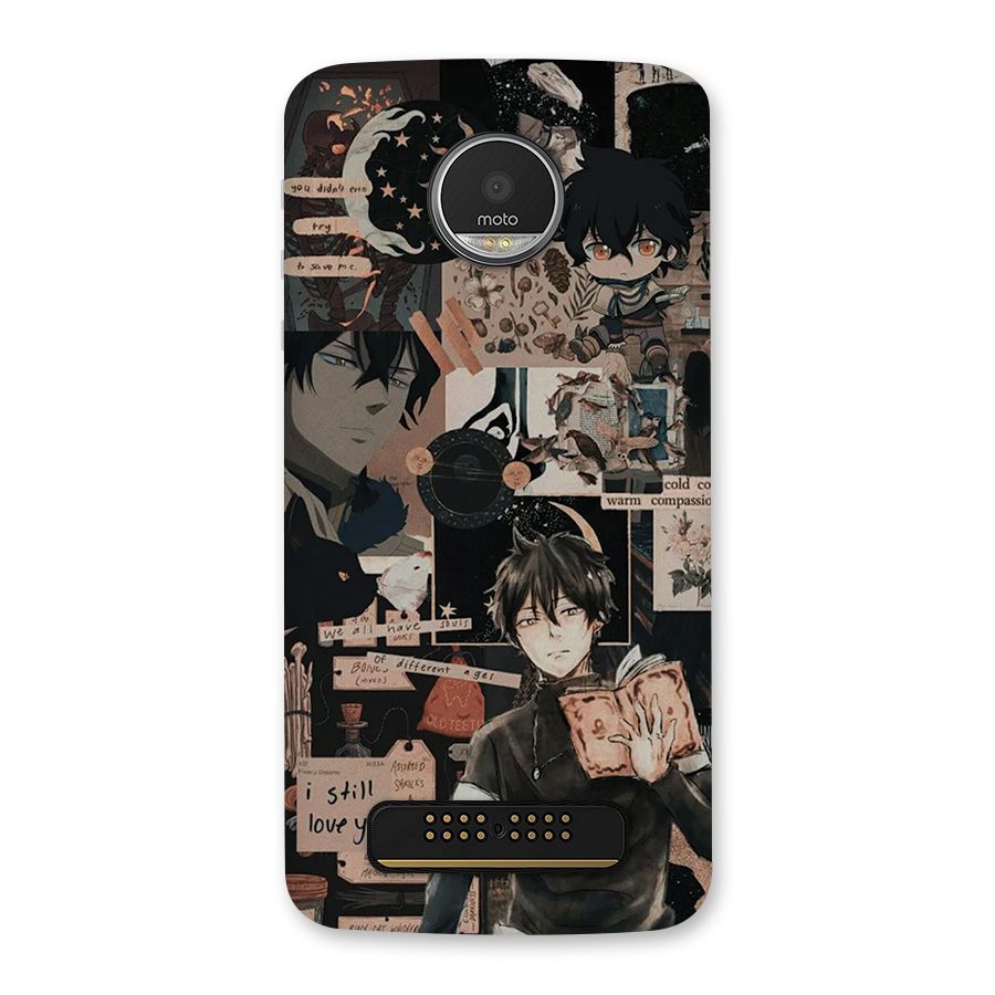 Yuno Collage Back Case for Moto Z Play