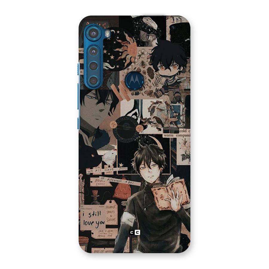 Yuno Collage Back Case for Motorola One Fusion Plus