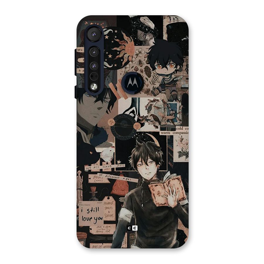Yuno Collage Back Case for Motorola One Macro