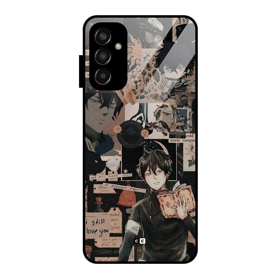 Yuno Collage Glass Back Case for Galaxy F13