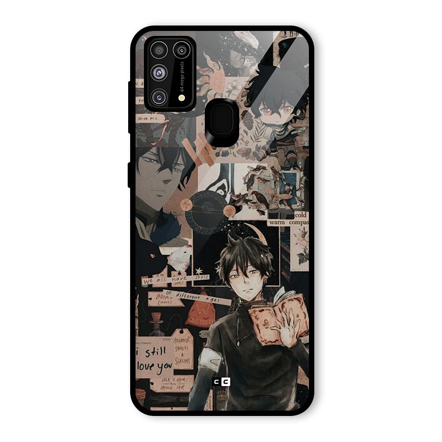 Yuno Collage Glass Back Case for Galaxy F41