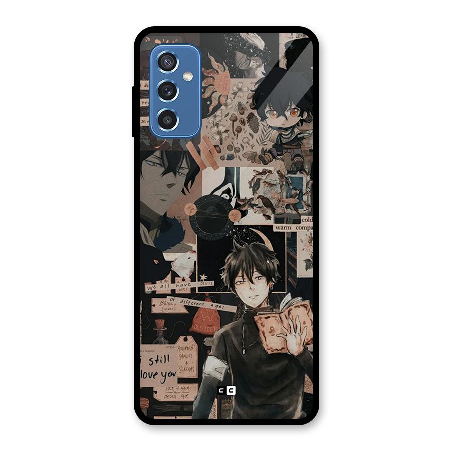 Yuno Collage Glass Back Case for Galaxy M52 5G