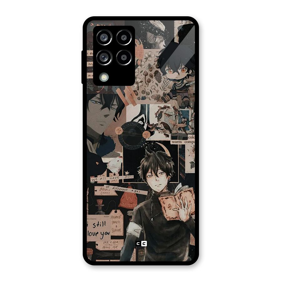 Yuno Collage Glass Back Case for Galaxy M53 5G