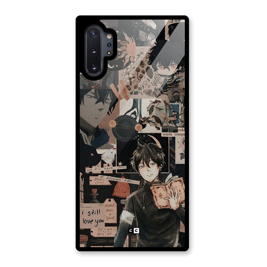 Yuno Collage Glass Back Case for Galaxy Note 10 Plus