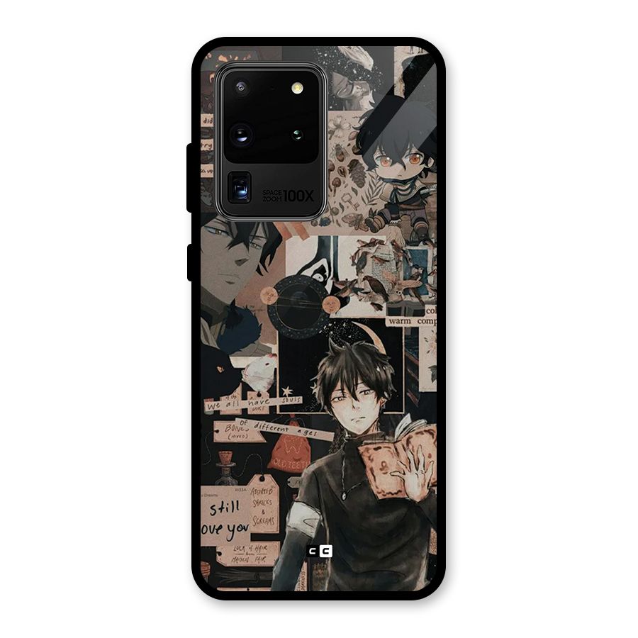 Yuno Collage Glass Back Case for Galaxy S20 Ultra