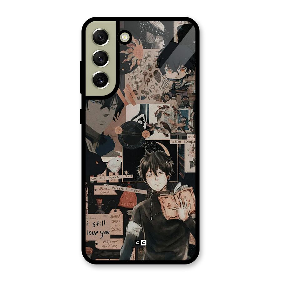 Yuno Collage Glass Back Case for Galaxy S21 FE 5G