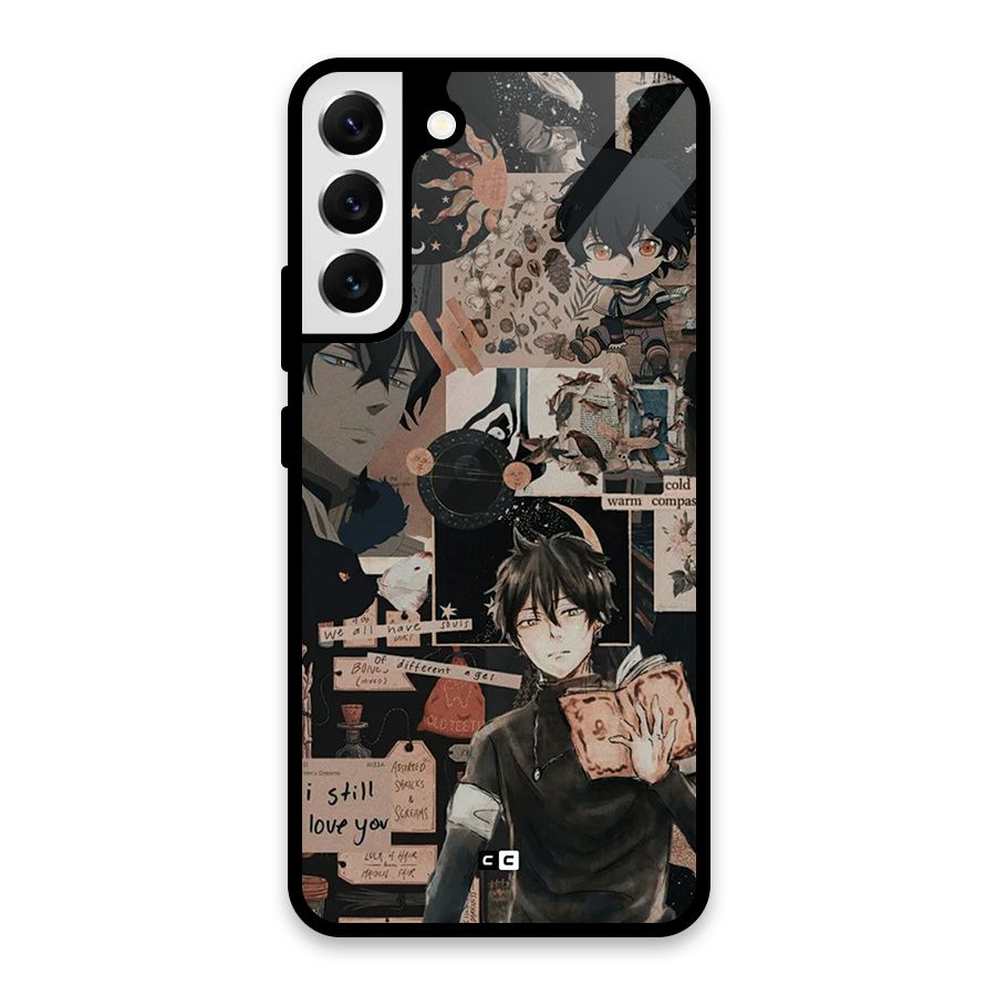 Yuno Collage Glass Back Case for Galaxy S22 Plus 5G