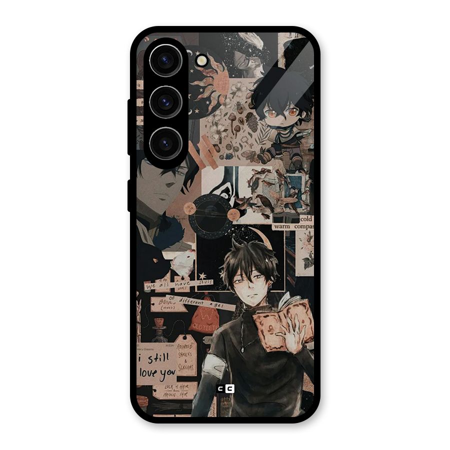Yuno Collage Glass Back Case for Galaxy S23
