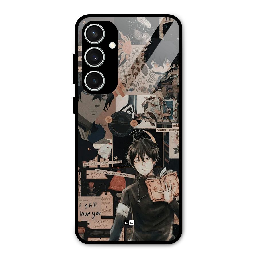 Yuno Collage Glass Back Case for Galaxy S23 FE