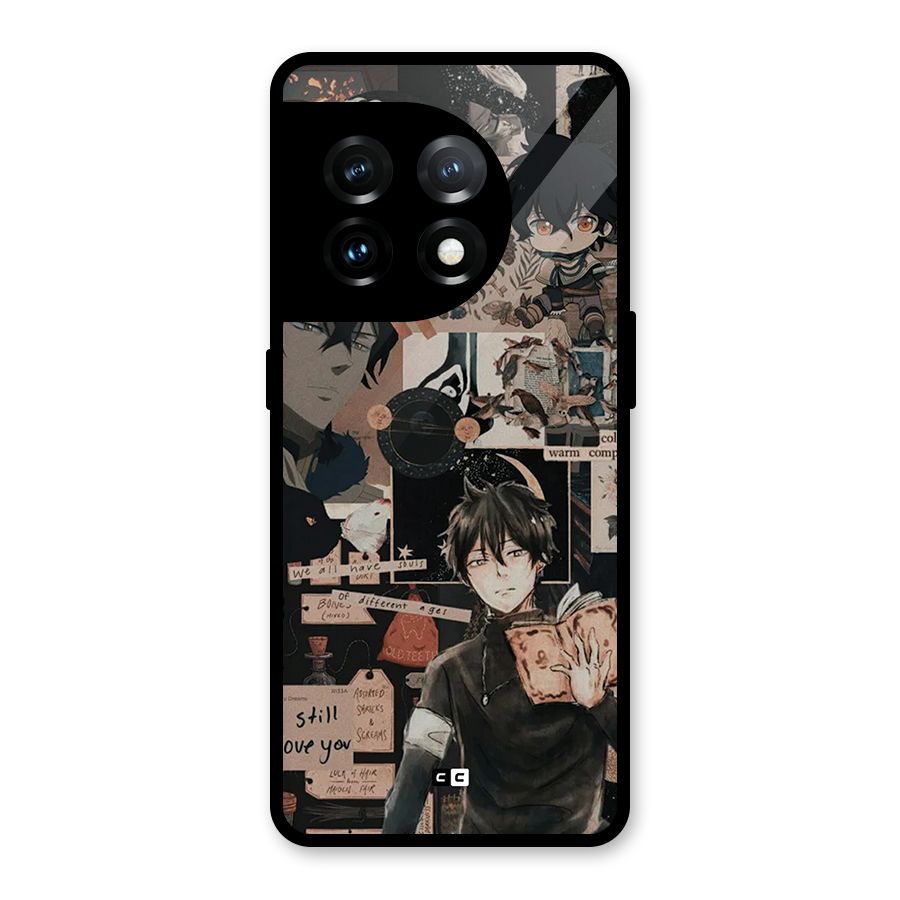Yuno Collage Glass Back Case for OnePlus 11