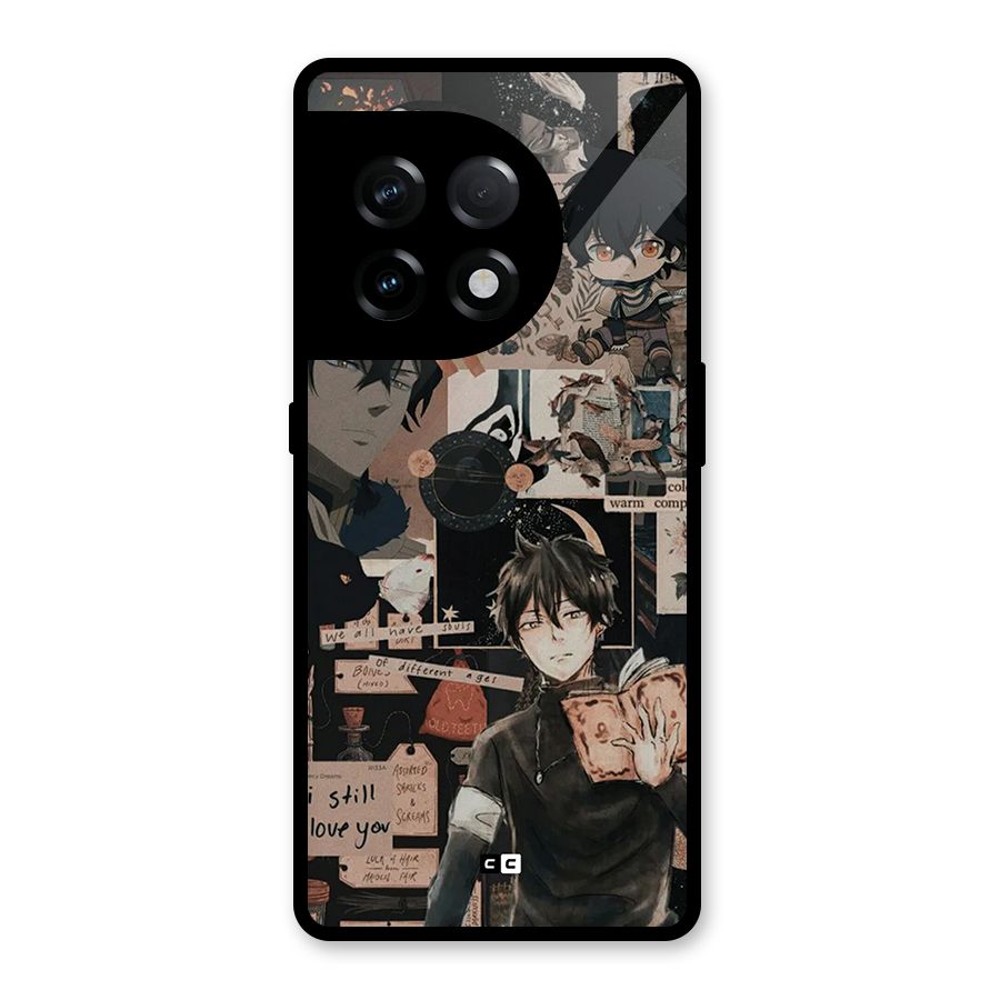 Yuno Collage Glass Back Case for OnePlus 11R