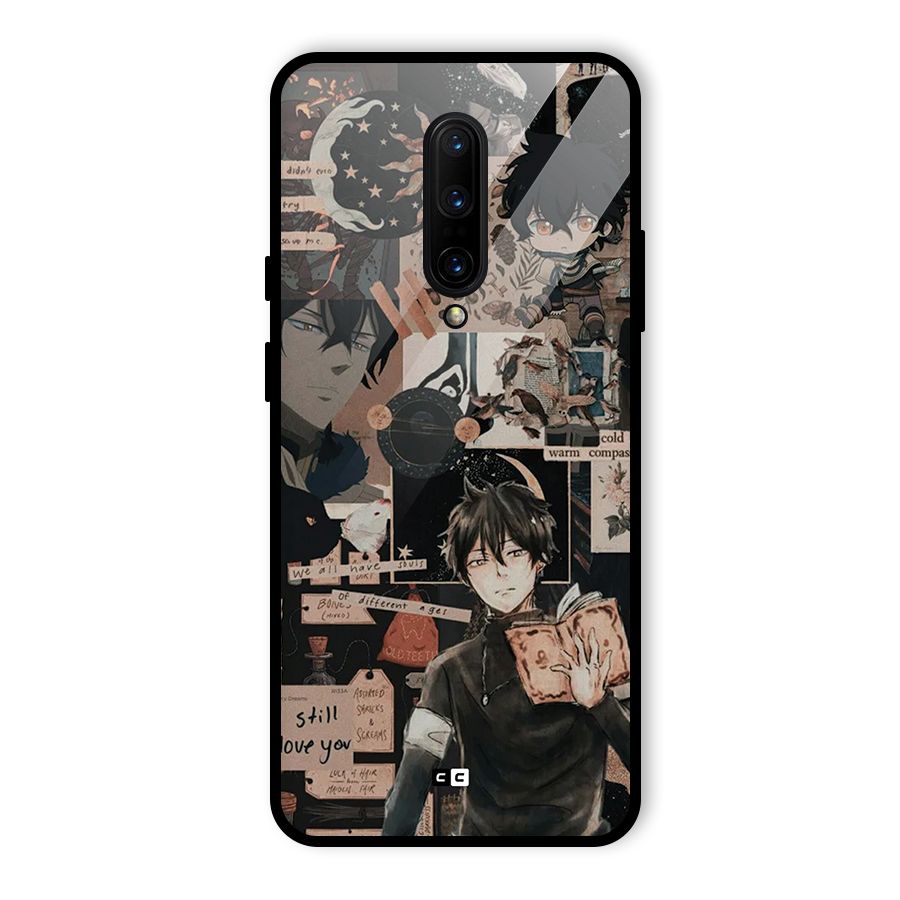 Yuno Collage Glass Back Case for OnePlus 7 Pro