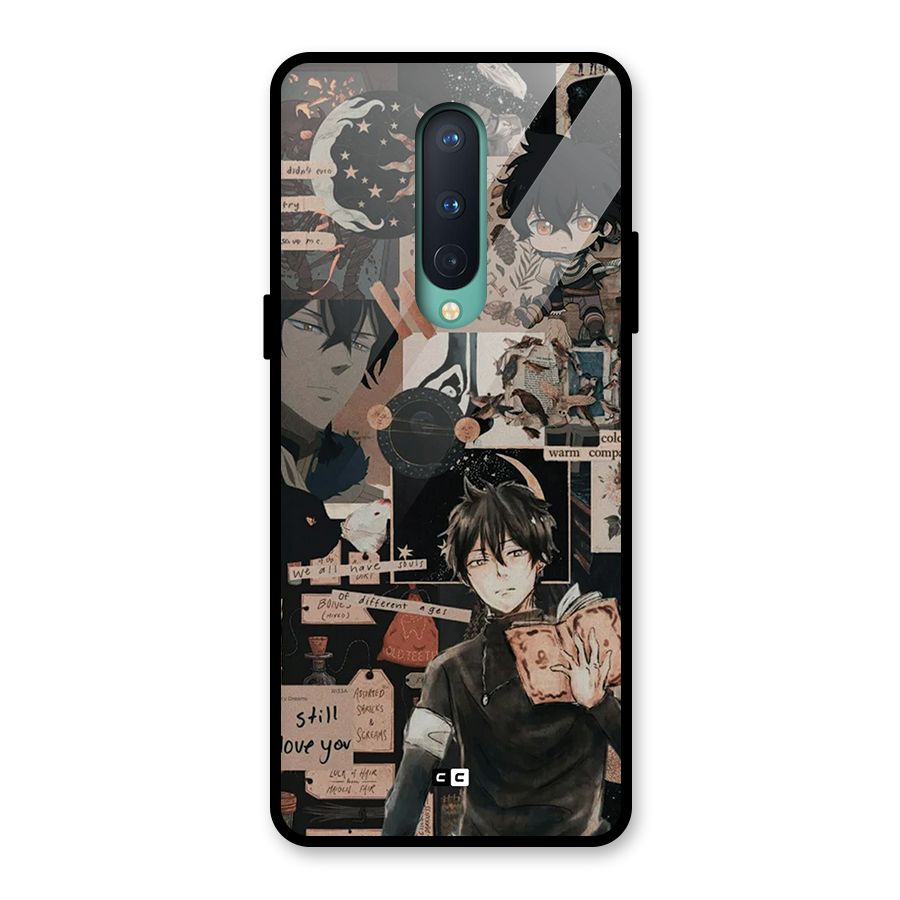 Yuno Collage Glass Back Case for OnePlus 8