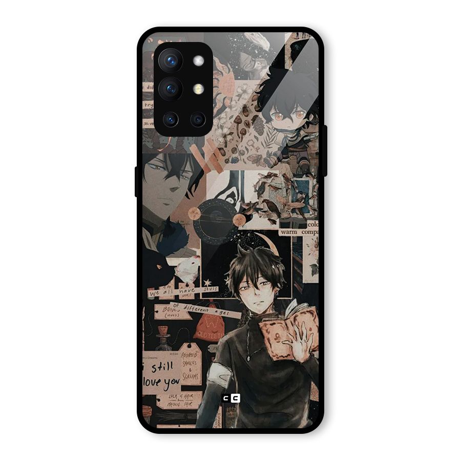 Yuno Collage Glass Back Case for OnePlus 9R
