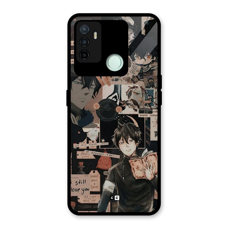Yuno Collage Glass Back Case for Oppo A53