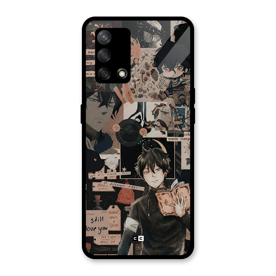 Yuno Collage Glass Back Case for Oppo F19s