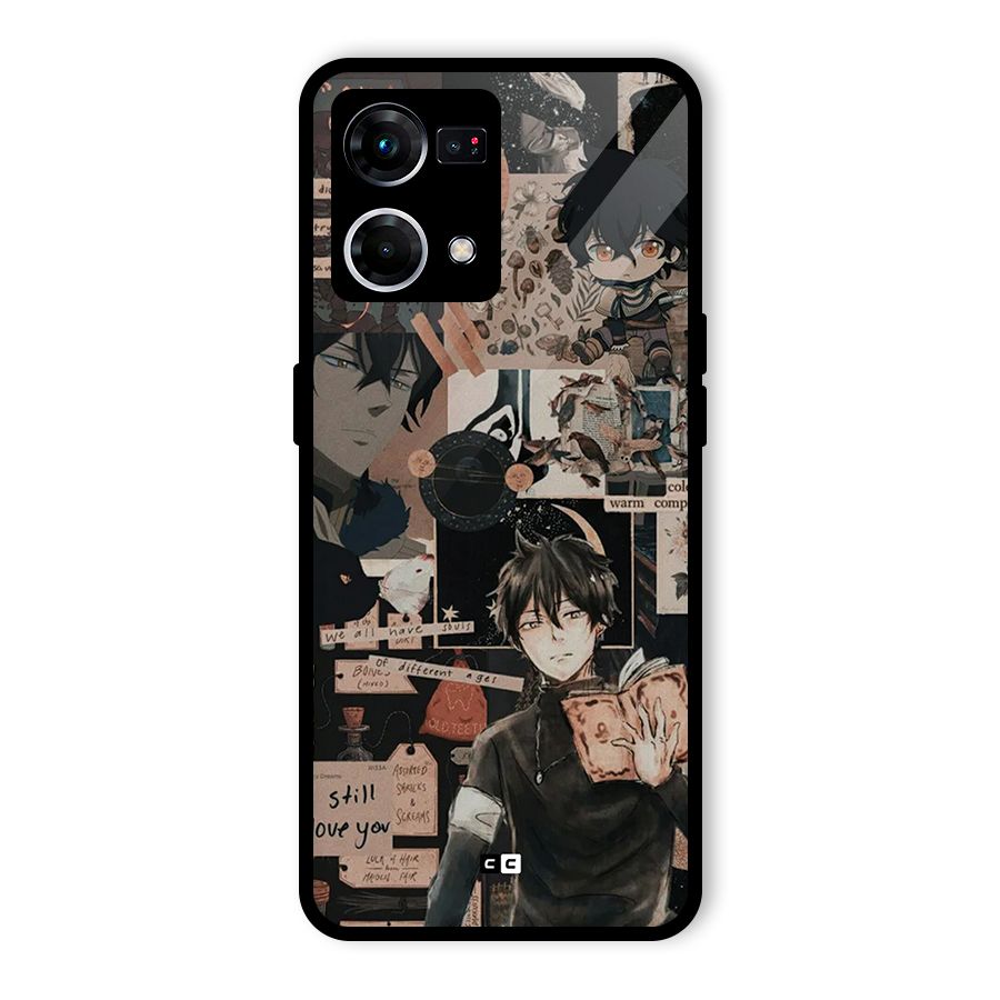 Yuno Collage Glass Back Case for Oppo F21 Pro 5G