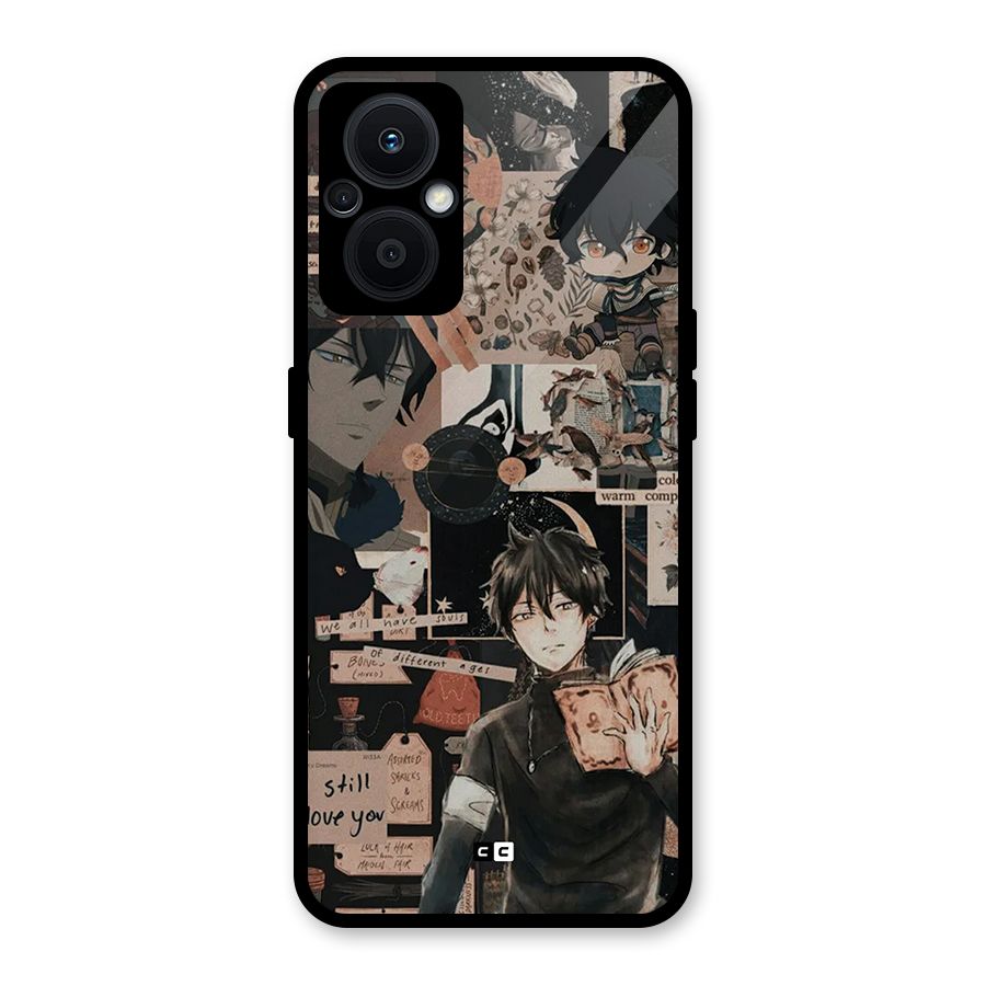 Yuno Collage Glass Back Case for Oppo F21s Pro 5G