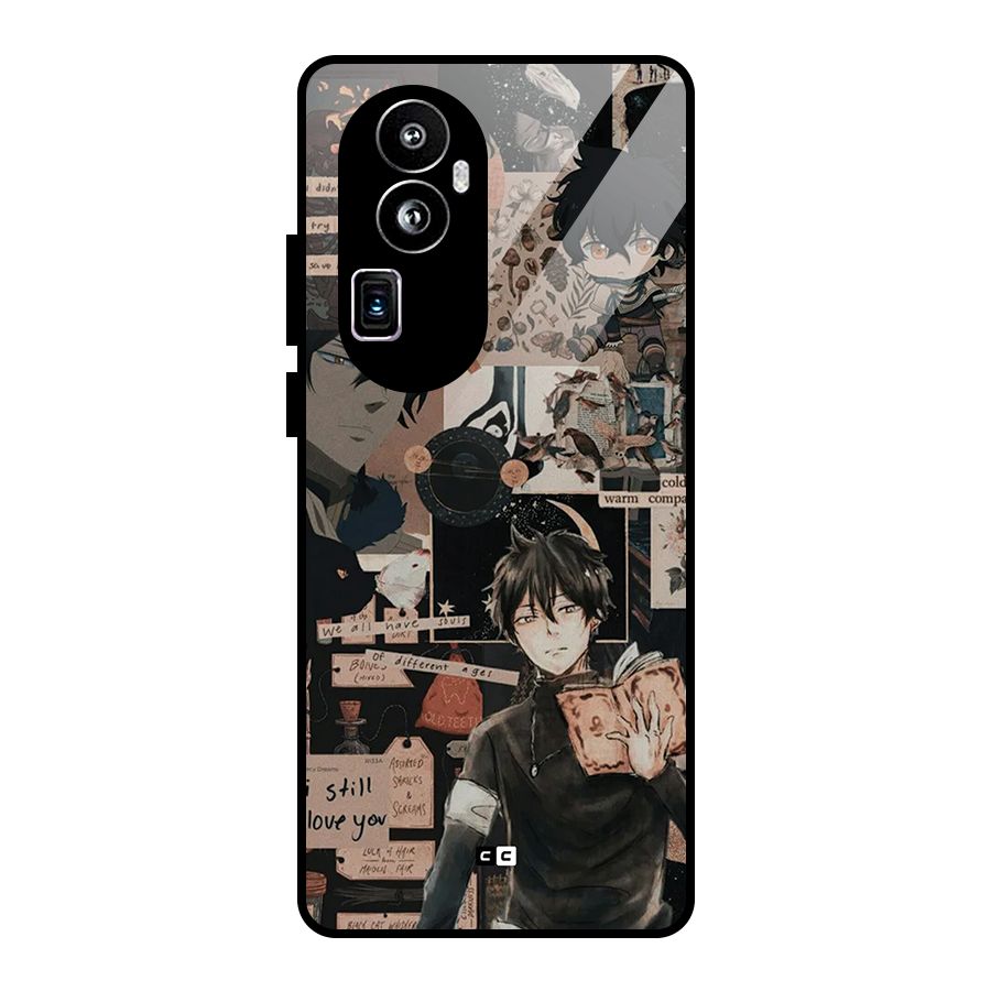 Yuno Collage Glass Back Case for Oppo Reno10 Pro Plus
