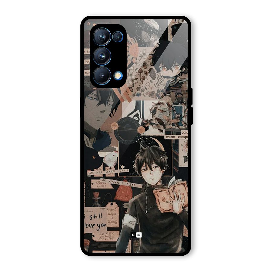 Yuno Collage Glass Back Case for Oppo Reno5 Pro 5G