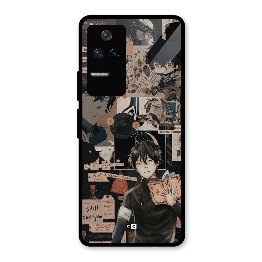 Yuno Collage Glass Back Case for Poco F4 5G