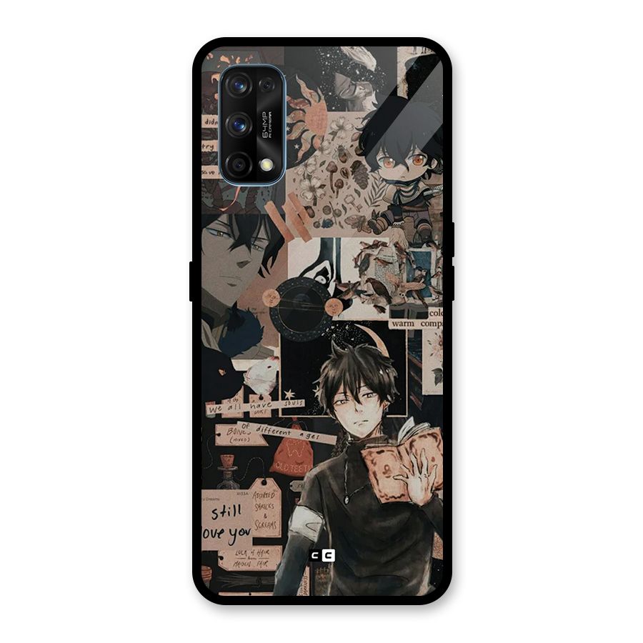 Yuno Collage Glass Back Case for Realme 7 Pro