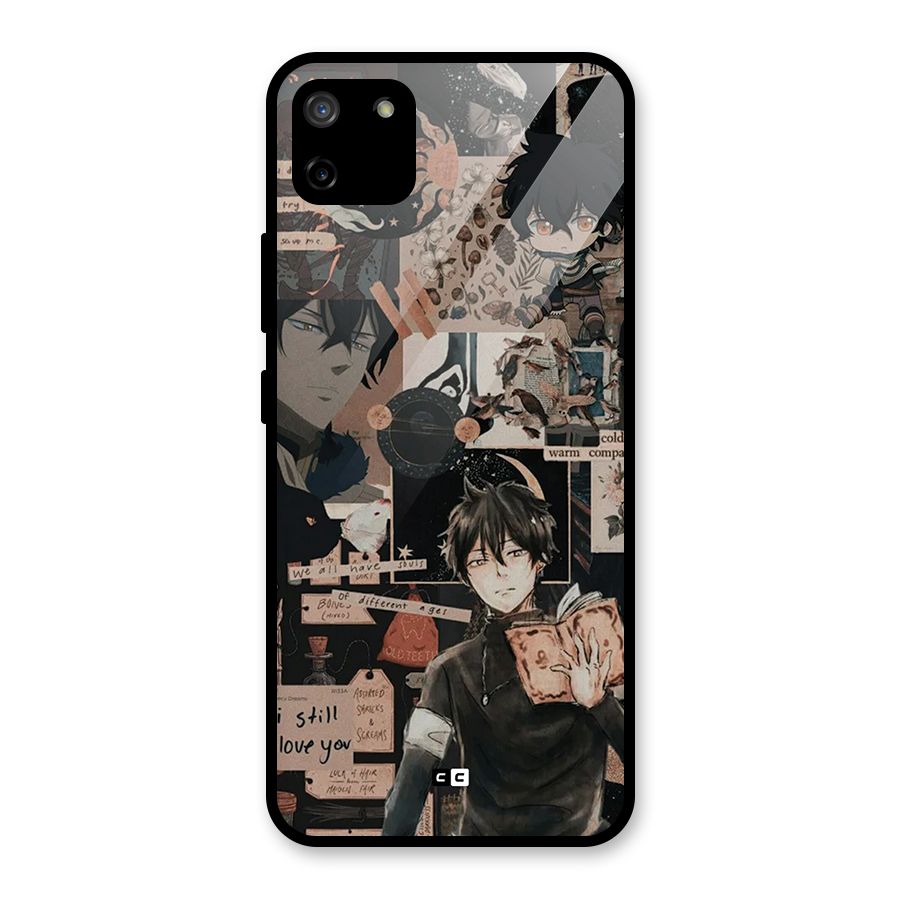 Yuno Collage Glass Back Case for Realme C11
