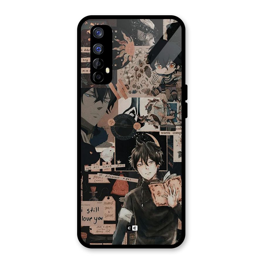 Yuno Collage Glass Back Case for Realme Narzo 20 Pro