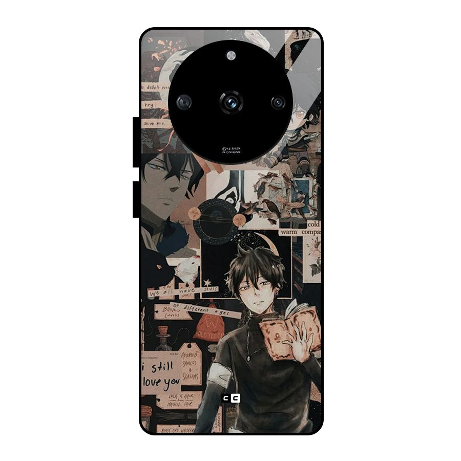 Yuno Collage Glass Back Case for Realme Narzo 60 5G