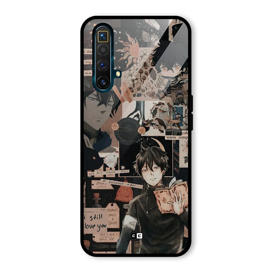 Yuno Collage Glass Back Case for Realme X3