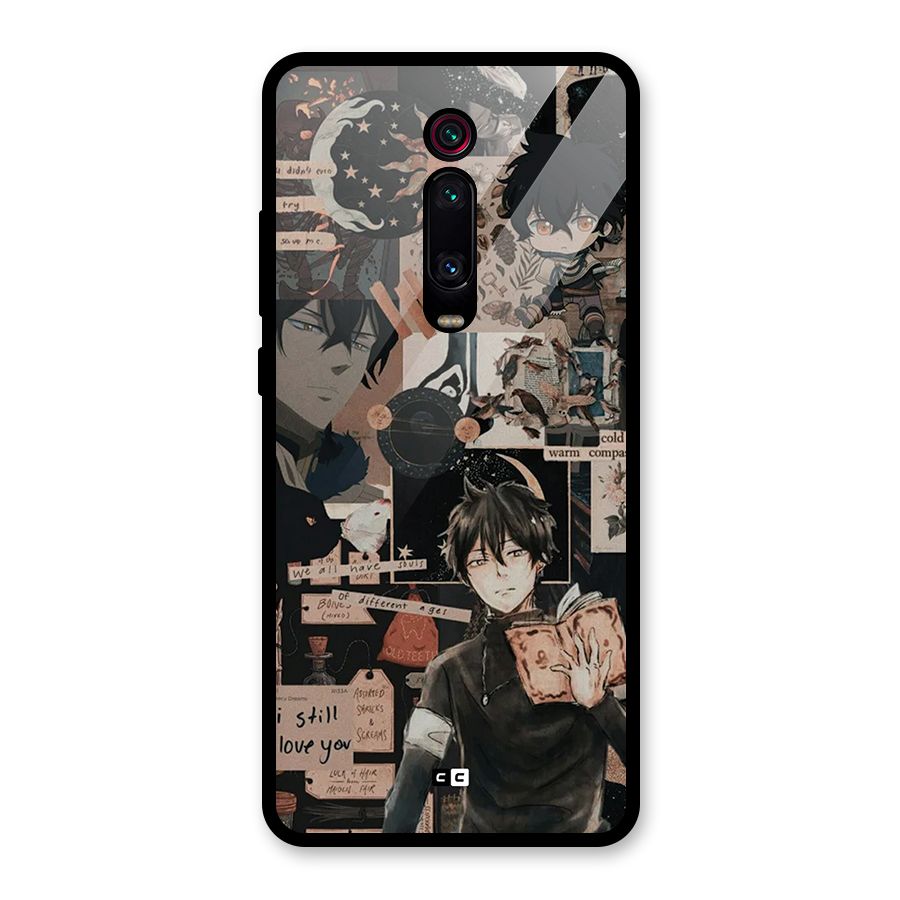Yuno Collage Glass Back Case for Redmi K20 Pro