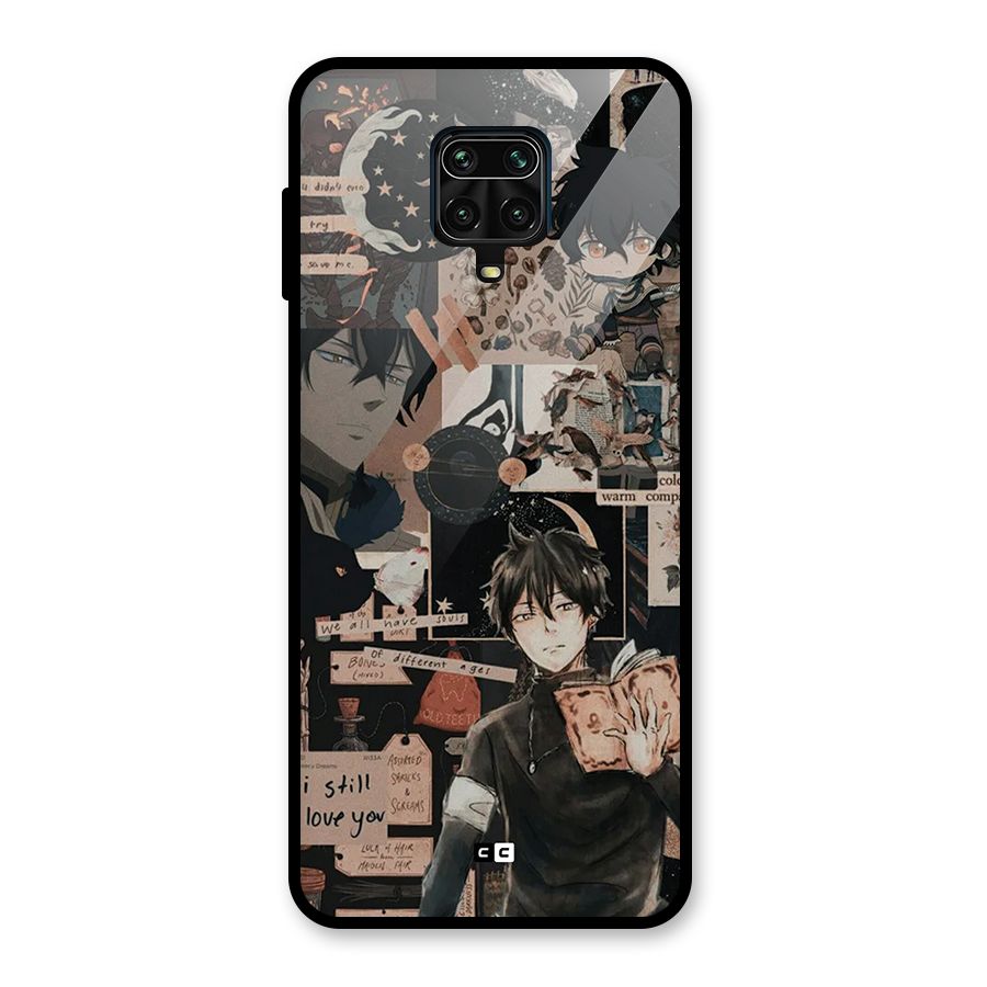 Yuno Collage Glass Back Case for Redmi Note 10 Lite
