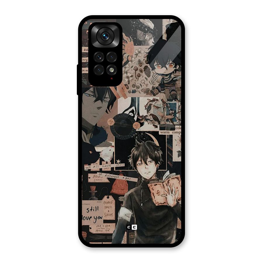 Yuno Collage Glass Back Case for Redmi Note 11S