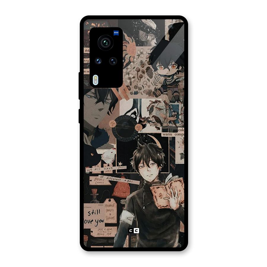 Yuno Collage Glass Back Case for Vivo X60 Pro