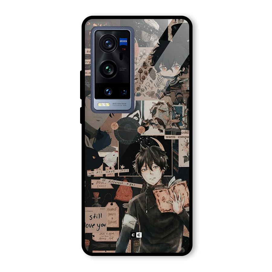 Yuno Collage Glass Back Case for Vivo X60 Pro Plus