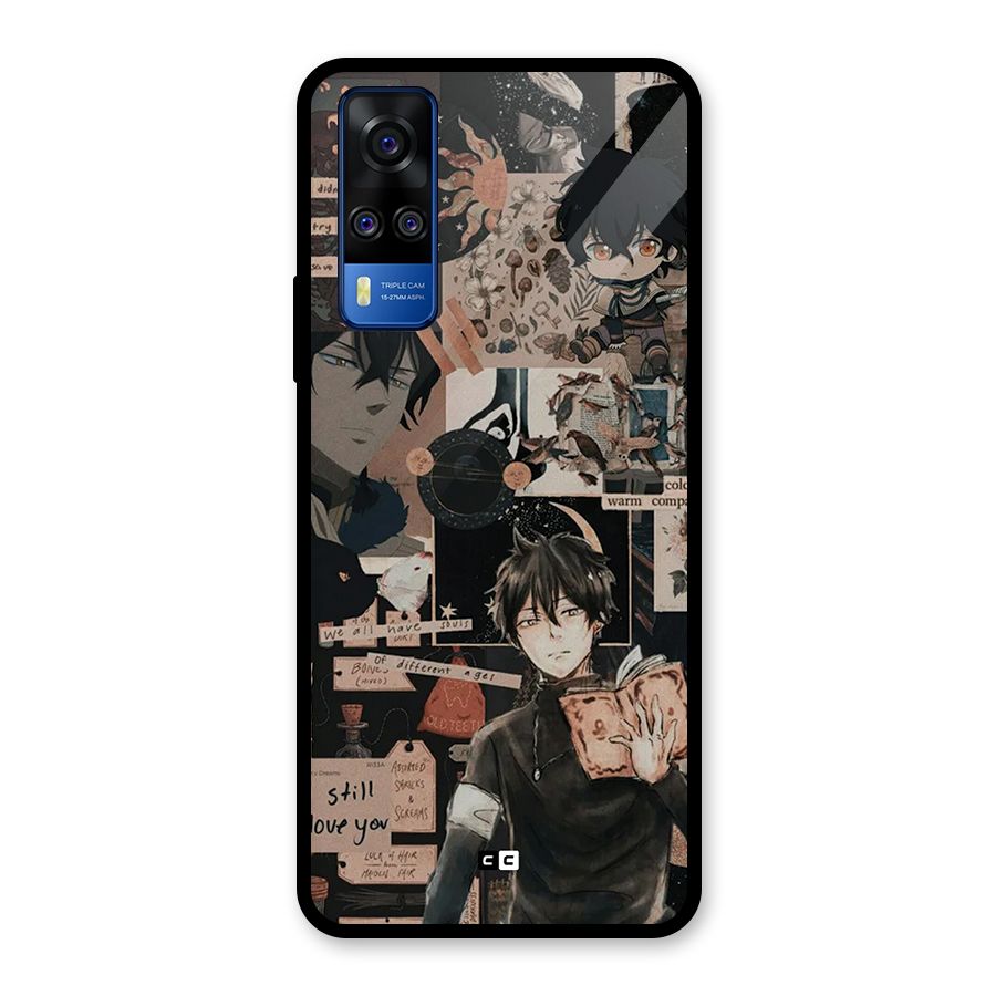 Yuno Collage Glass Back Case for Vivo Y31
