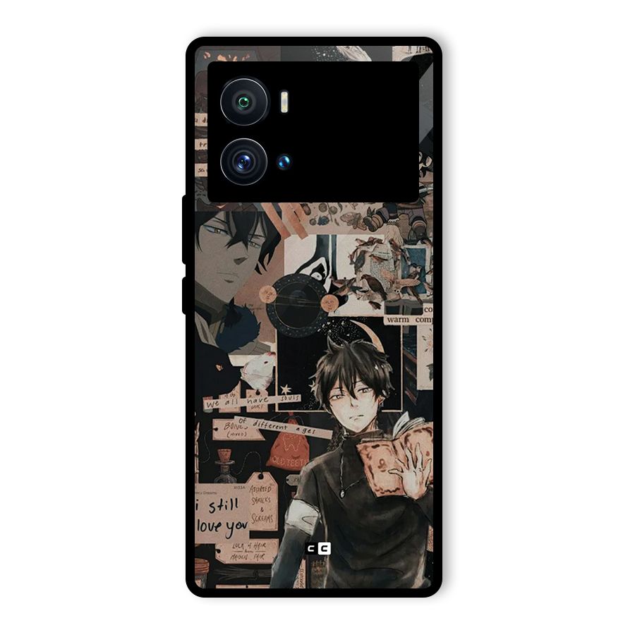 Yuno Collage Glass Back Case for Vivo iQOO 9 Pro