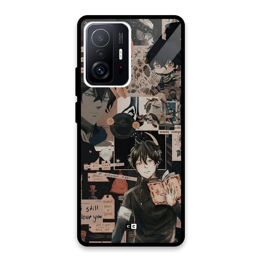 Yuno Collage Glass Back Case for Xiaomi 11T Pro