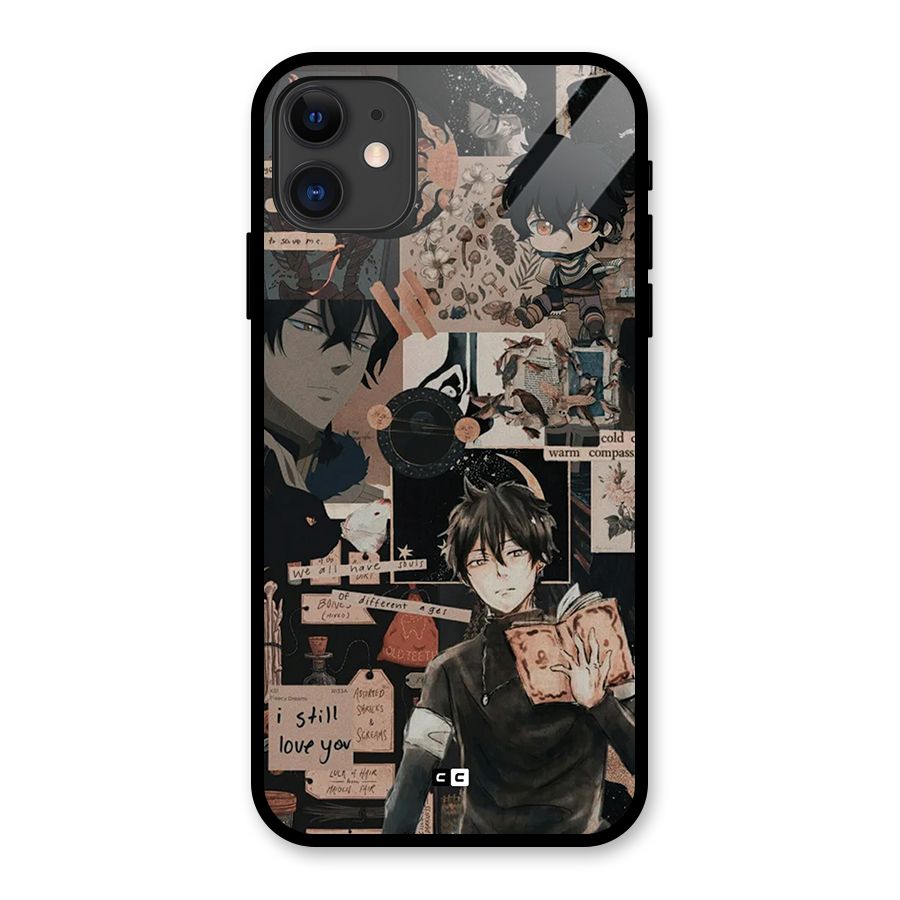 Yuno Collage Glass Back Case for iPhone 11